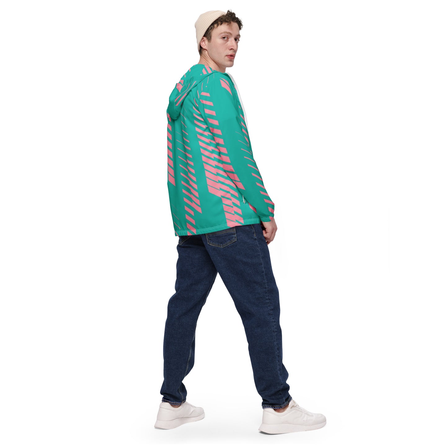 Luxe Soulstar Men’s Kiwi Strawberry Windbreaker