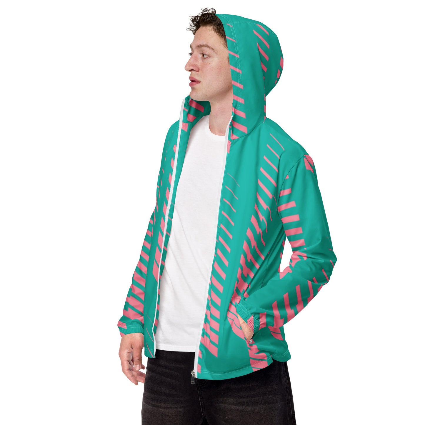 Luxe Soulstar Men’s Kiwi Strawberry Windbreaker