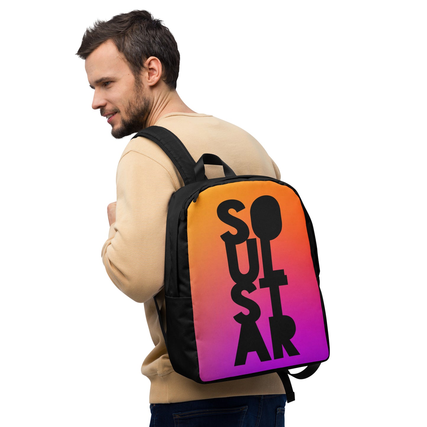 Luxe Soulstar Gradient to Black Minimalist Backpack