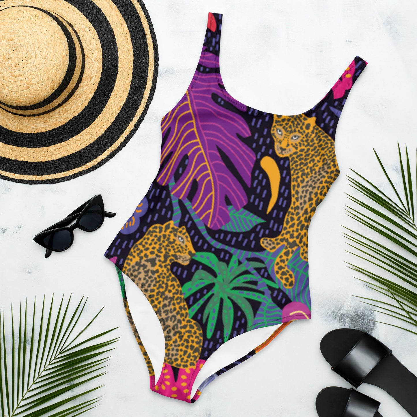 Luxe Soulstar Colorful Jungle One-Piece Swimsuit
