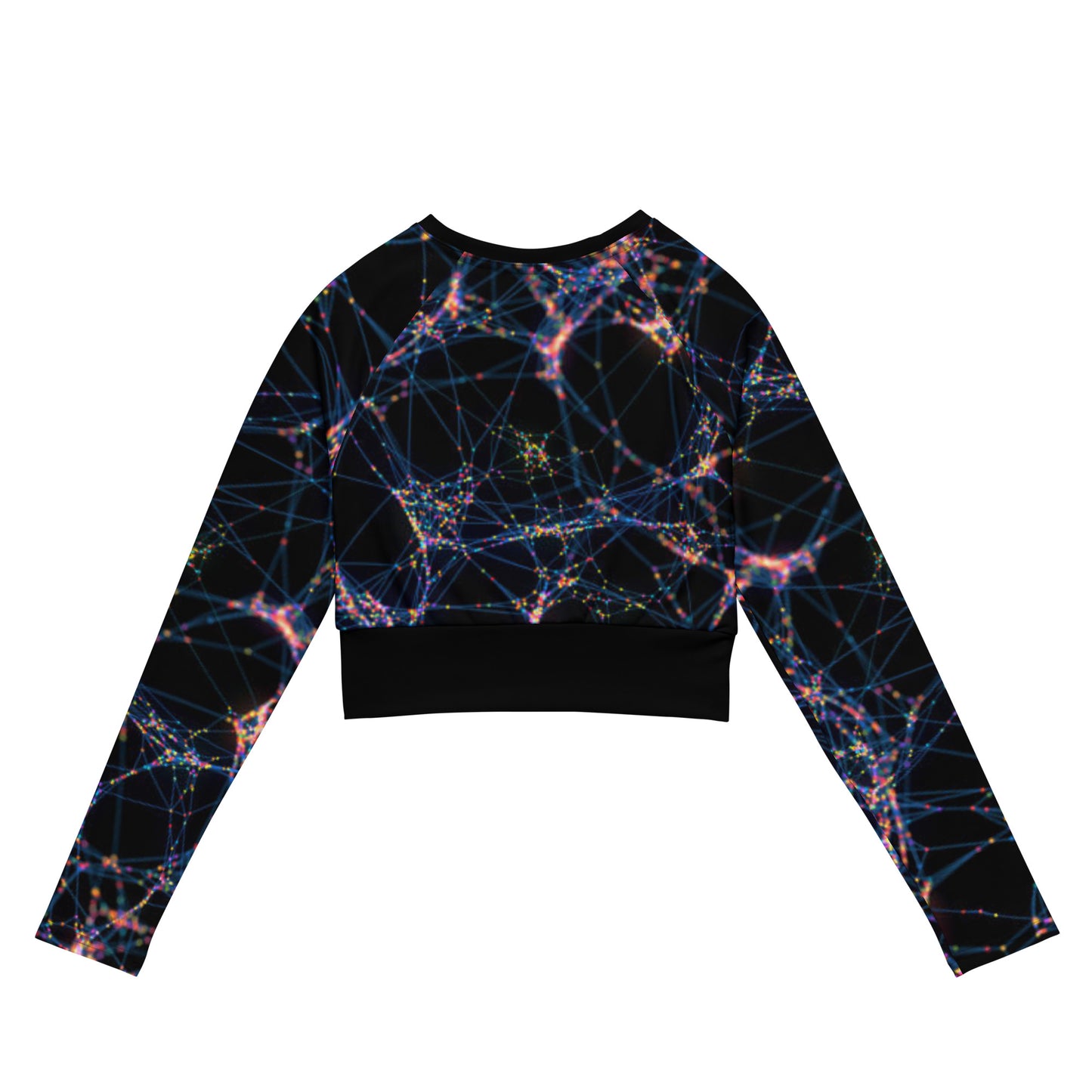 Luxe Soulstar Women's Starburst Long-Sleeve Crop Top