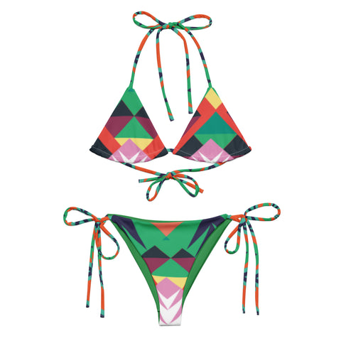 Luxe Soulstar Aztec Print String Bikini