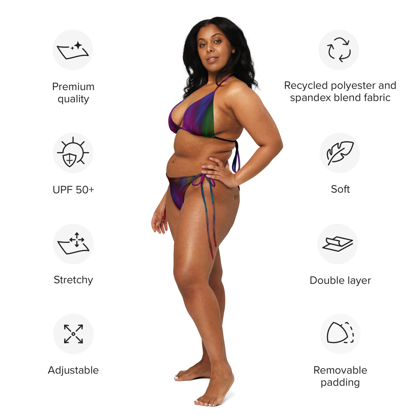 Luxe Soulstar Watercolor String Bikini