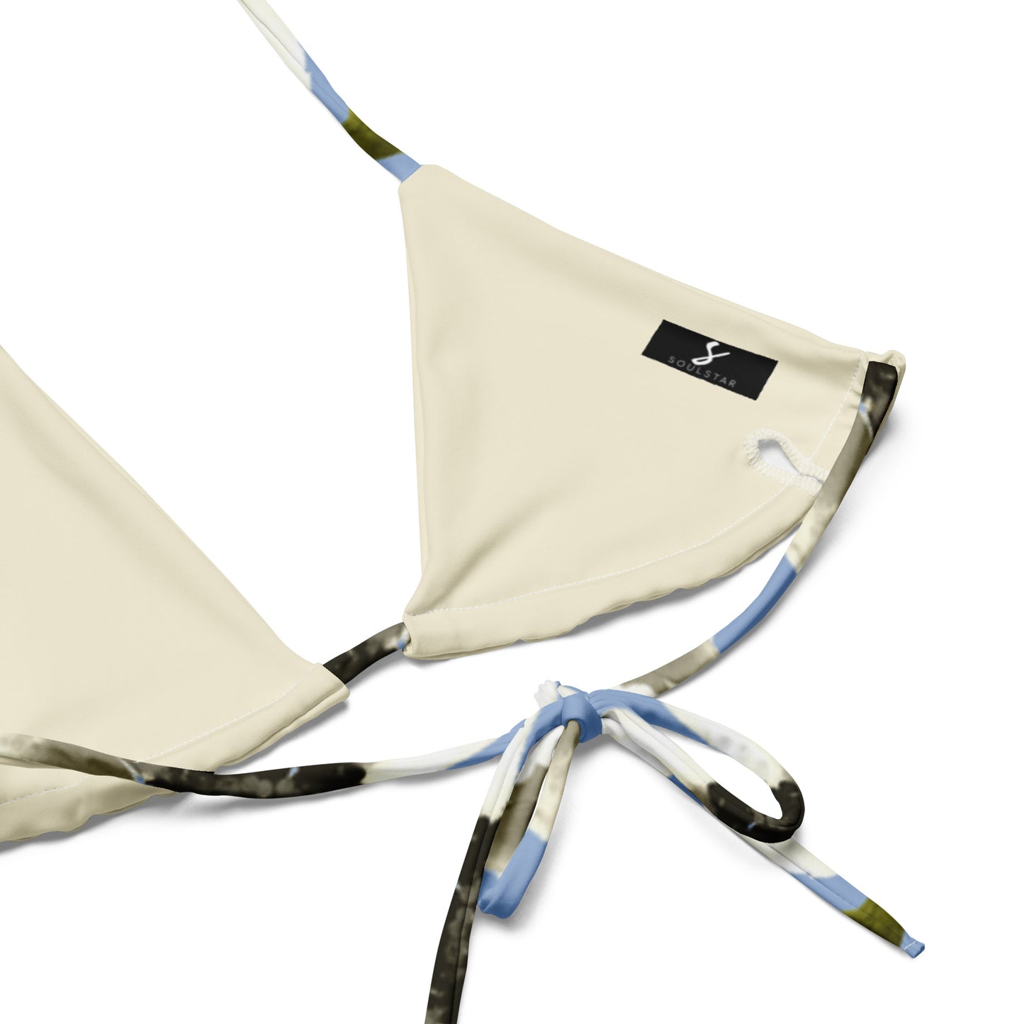 Luxe Soulstar White Floral String Bikini