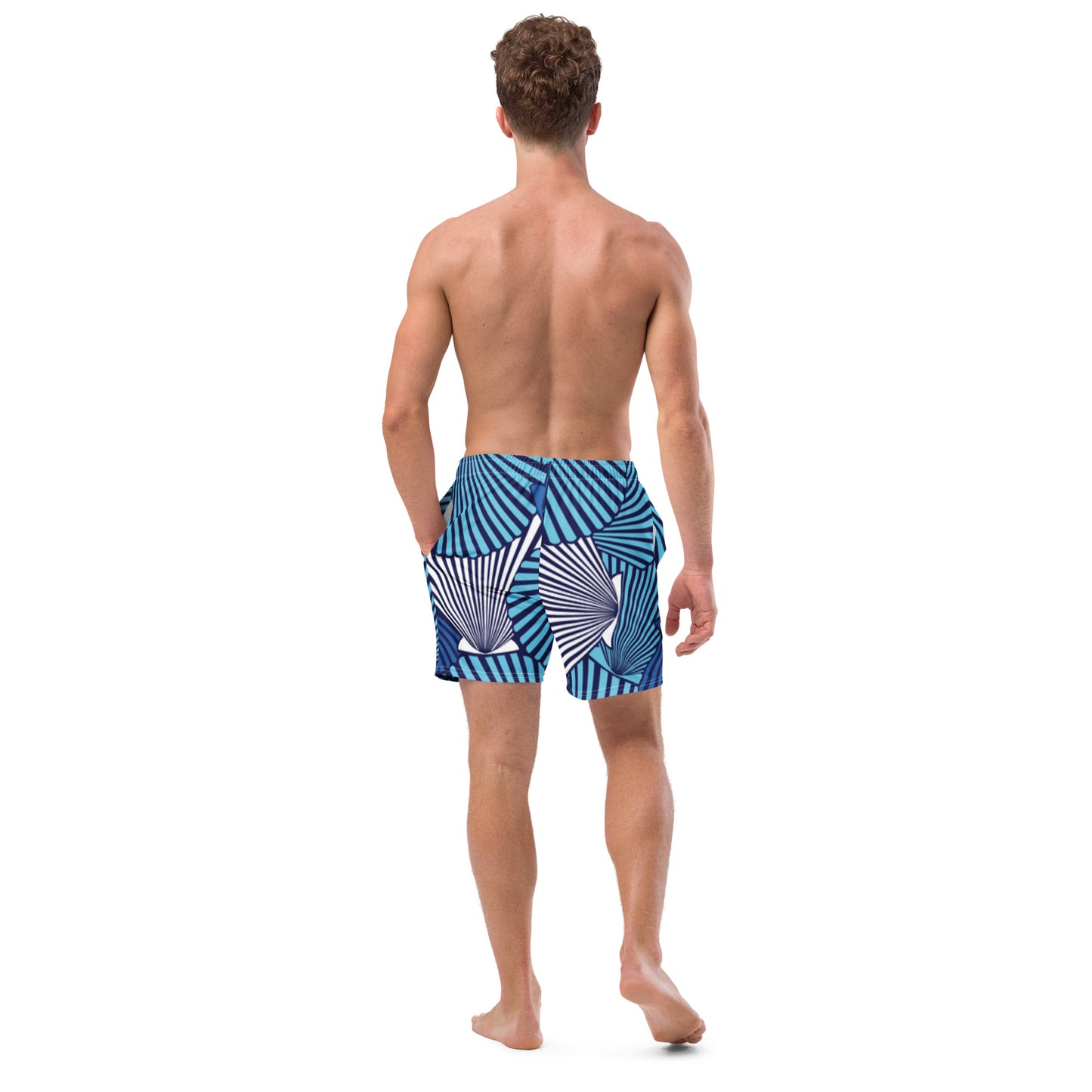 Luxe Soulstar Men's Sea Shells Swim Trunks