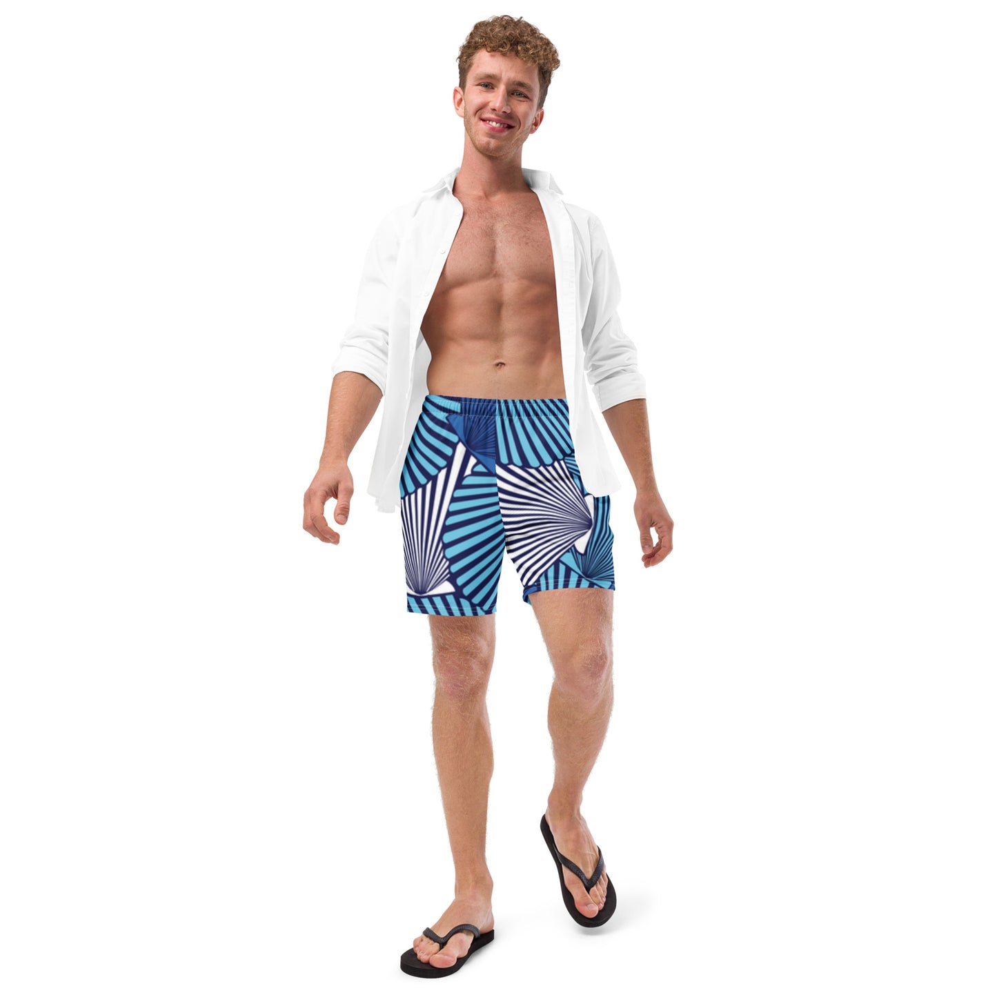Luxe Soulstar Men's Sea Shells Swim Trunks