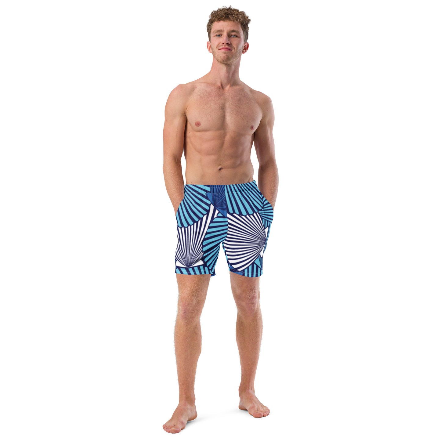 Luxe Soulstar Men's Sea Shells Swim Trunks