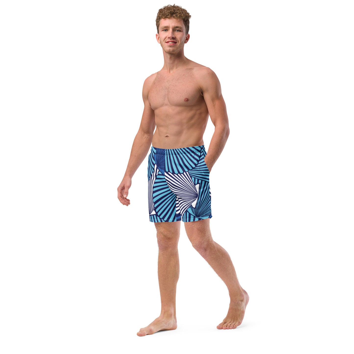 Luxe Soulstar Men's Sea Shells Swim Trunks