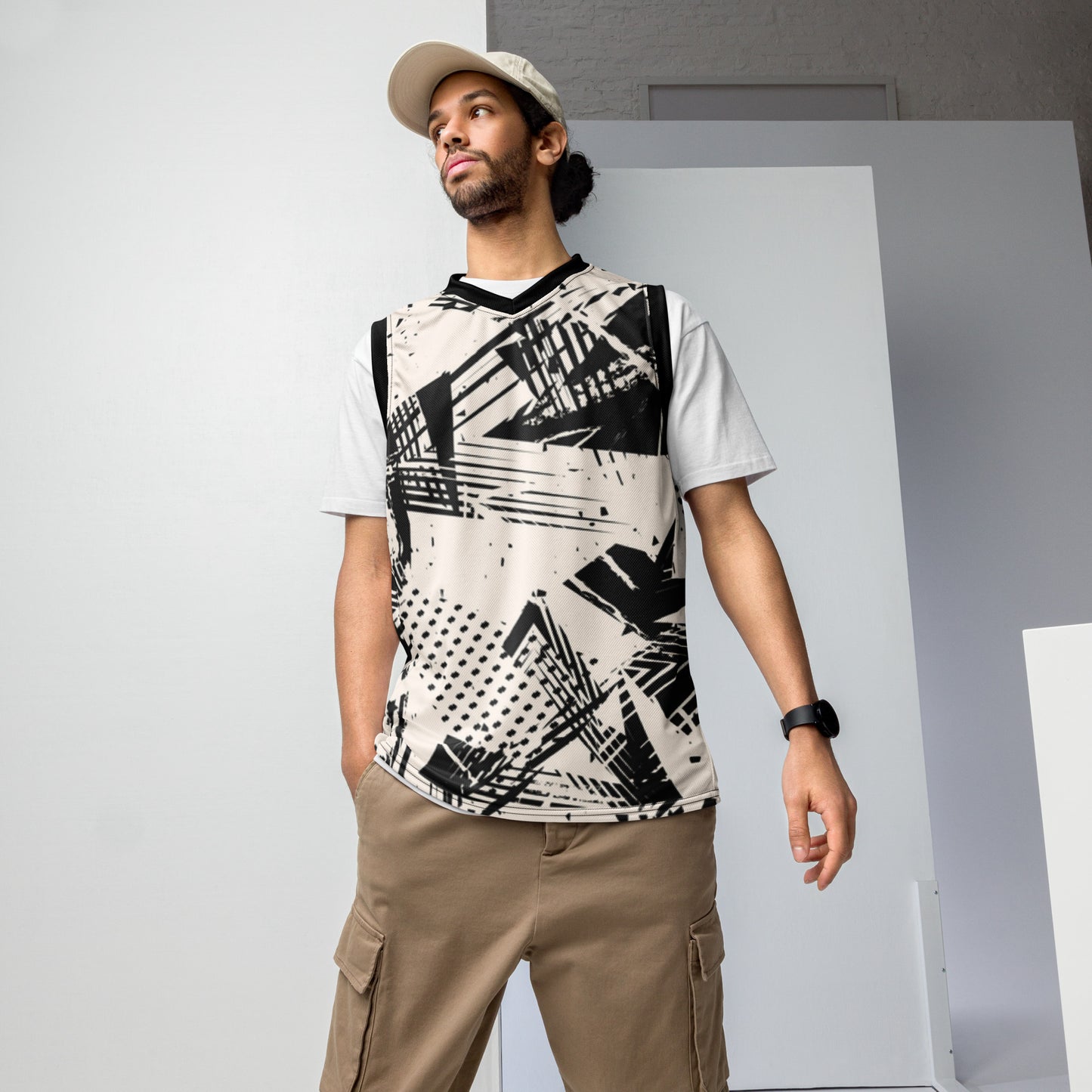 Luxe Soulstar Men's Neutral Abstract Sports Tank