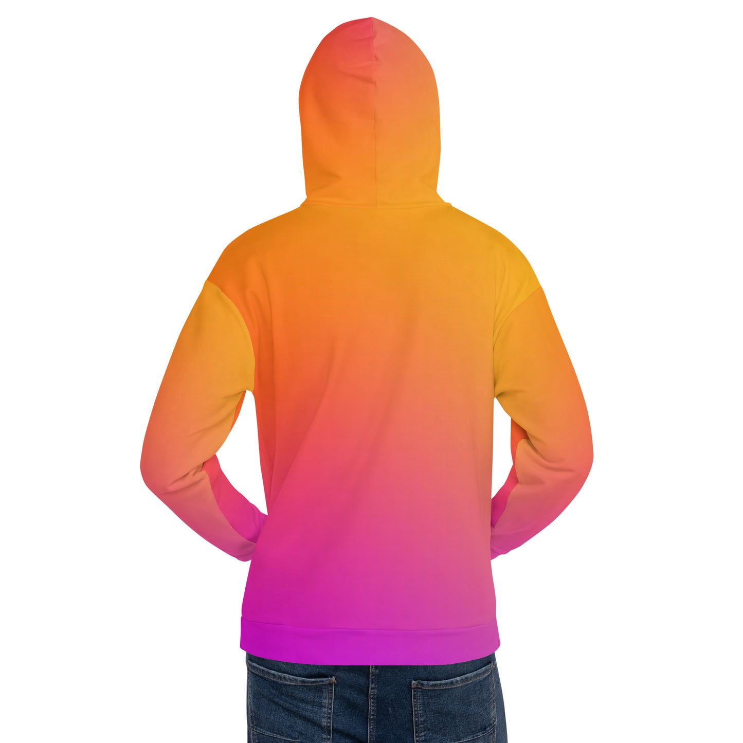 Luxe Soulstar Men's Gradient to White Hoodie