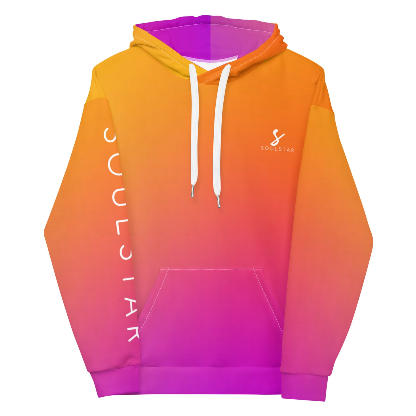 Luxe Soulstar Men's Gradient to White Hoodie