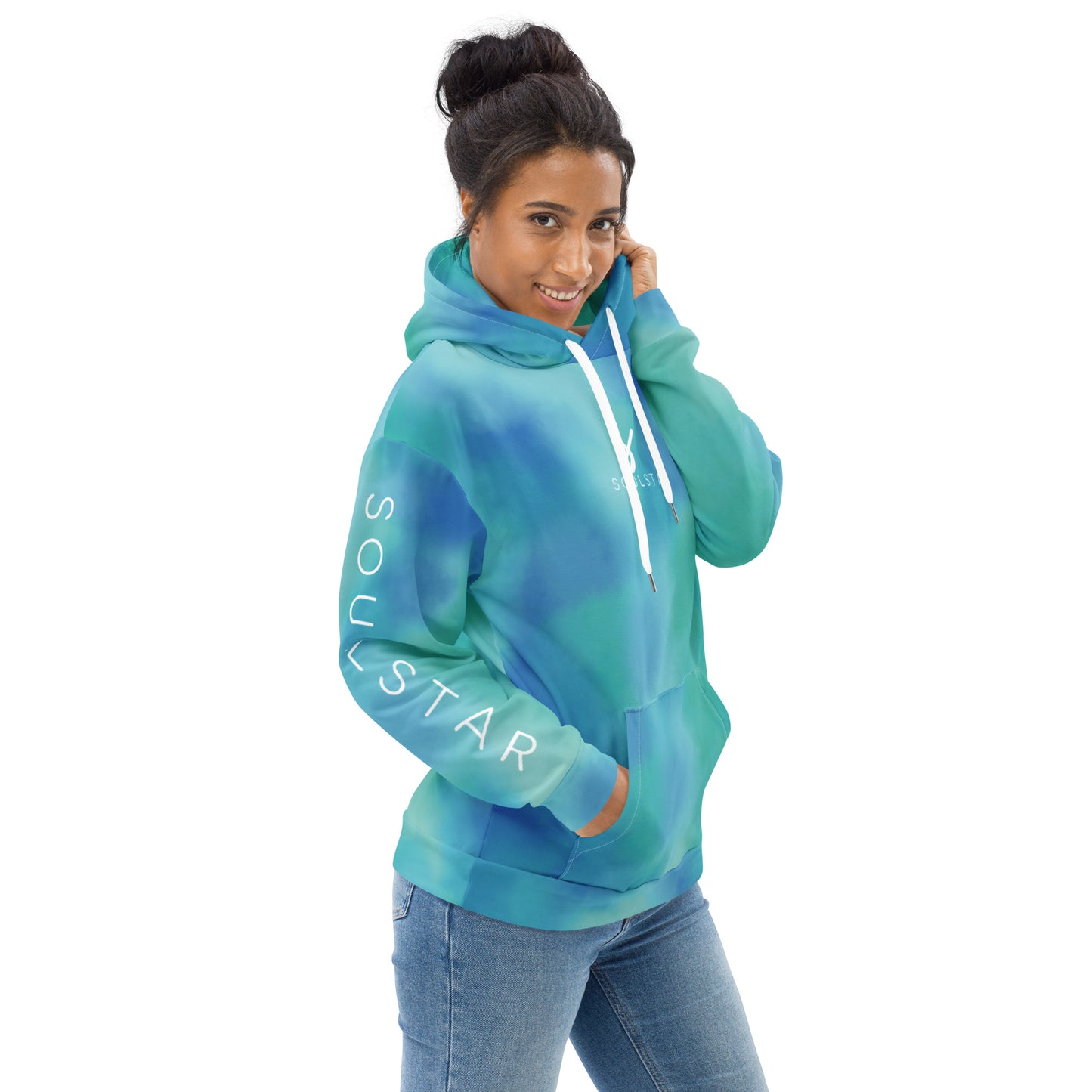 Luxe Soulstar Women's Aqua Hoodie