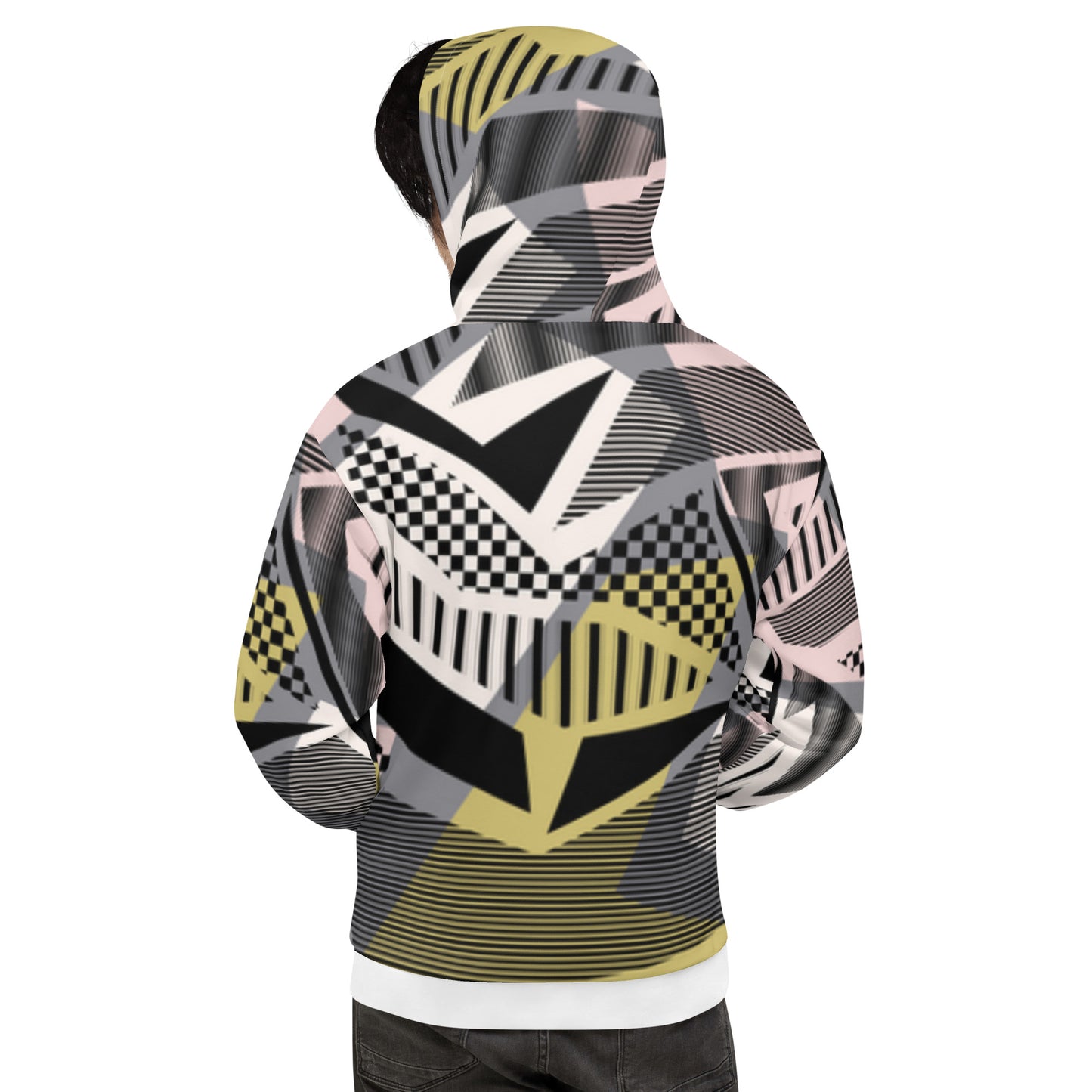 Luxe Soulstar Men's Geo Pattern Hoodie