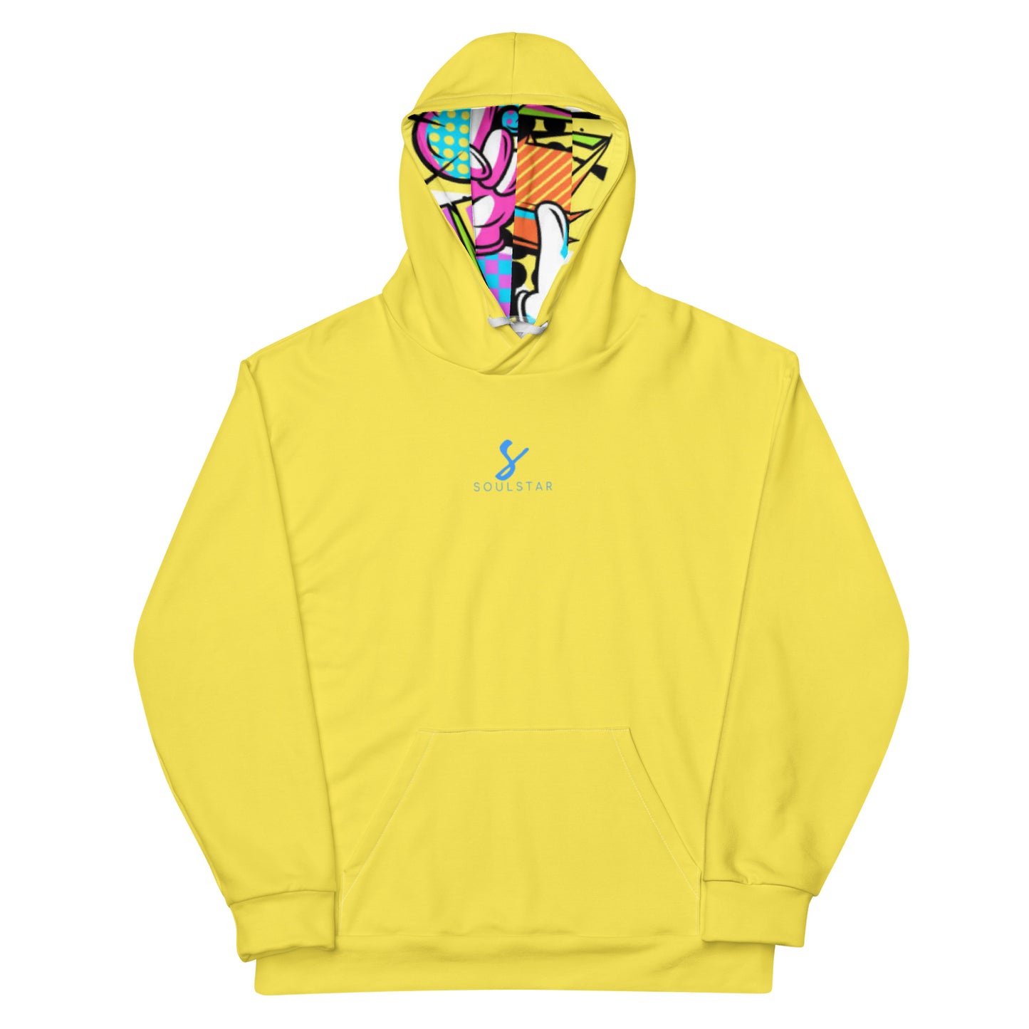 Luxe Soulstar Yellow Cartoon Unisex Hoodie