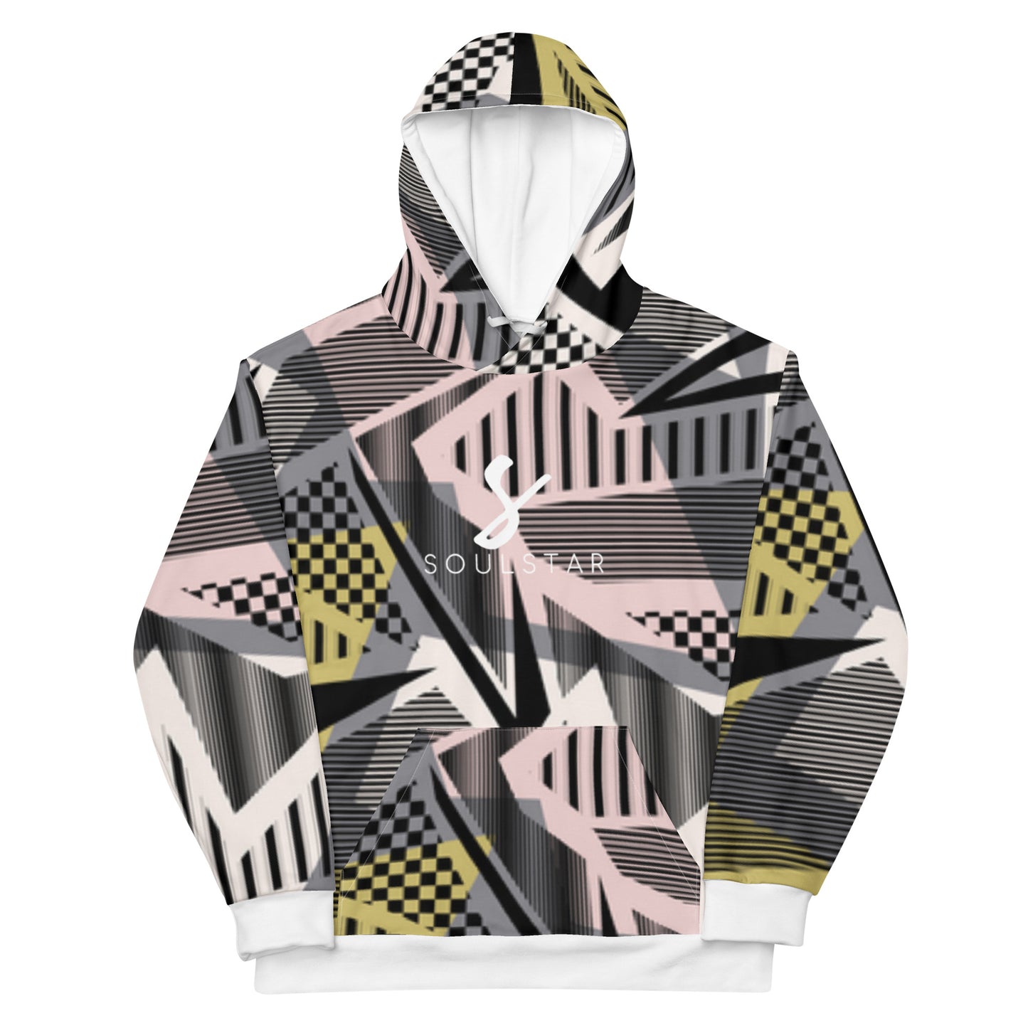 Luxe Soulstar Men's Geo Pattern Hoodie