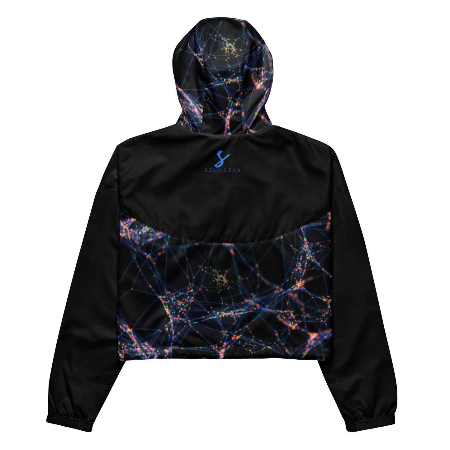 Luxe Soulstar Women’s Starburst Cropped Windbreaker