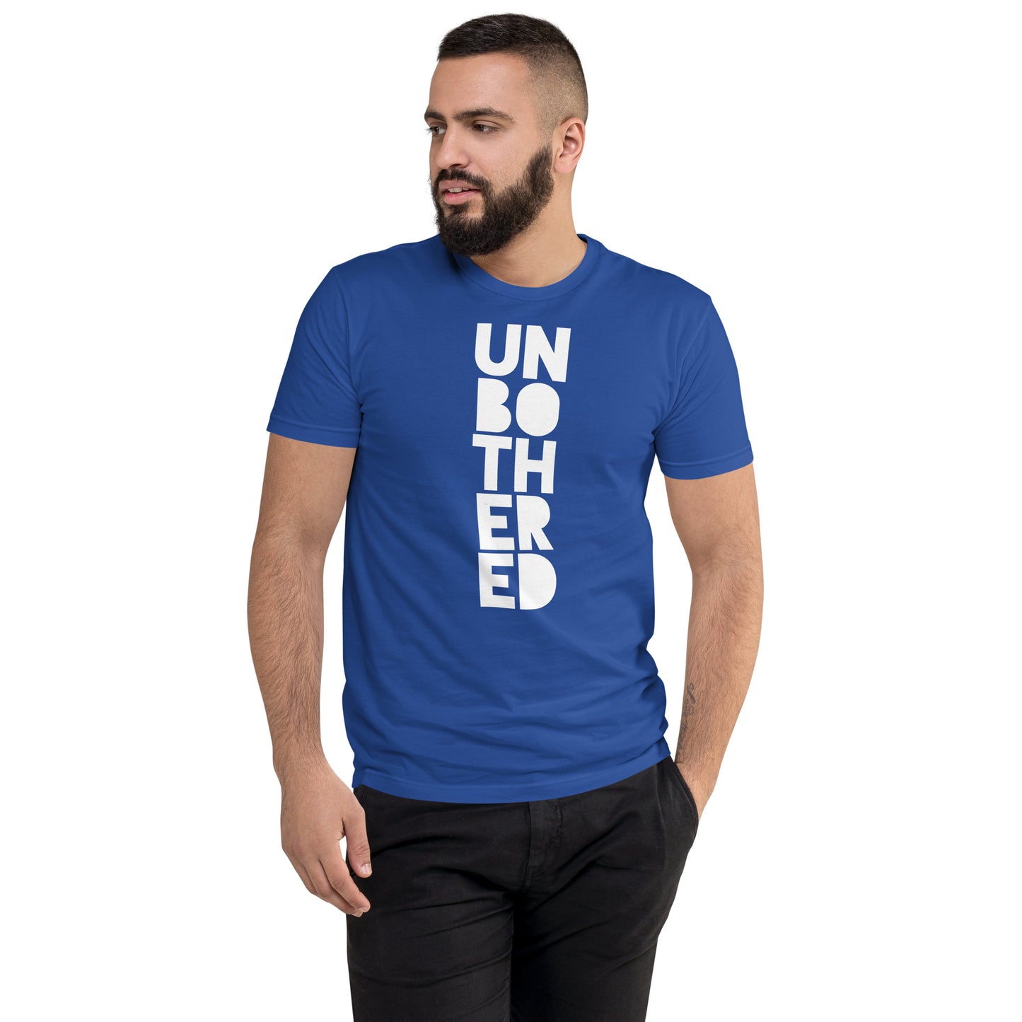Luxe Soulstar Men's Unbothered Fitted T-shirt