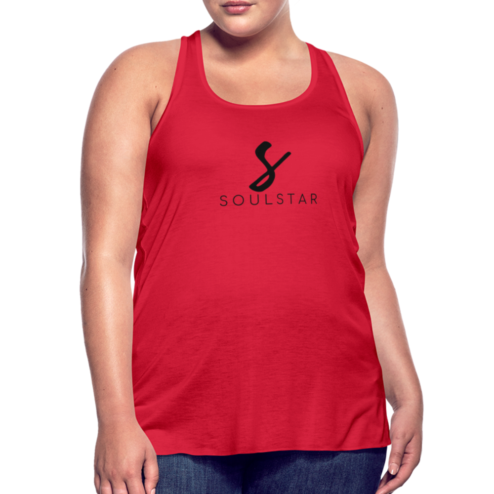 Luxe Soulstar Women's Flowy Tank - red