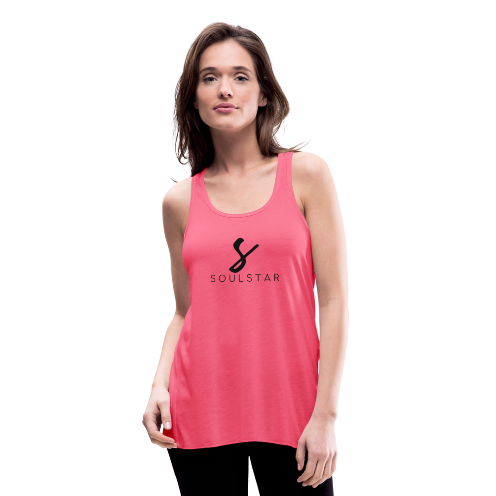 Luxe Soulstar Women's Flowy Tank - neon pink