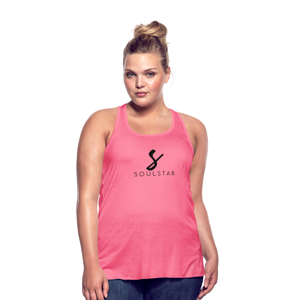 Luxe Soulstar Women's Flowy Tank - neon pink