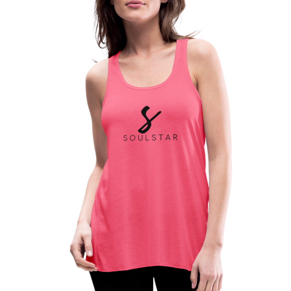 Luxe Soulstar Women's Flowy Tank - neon pink
