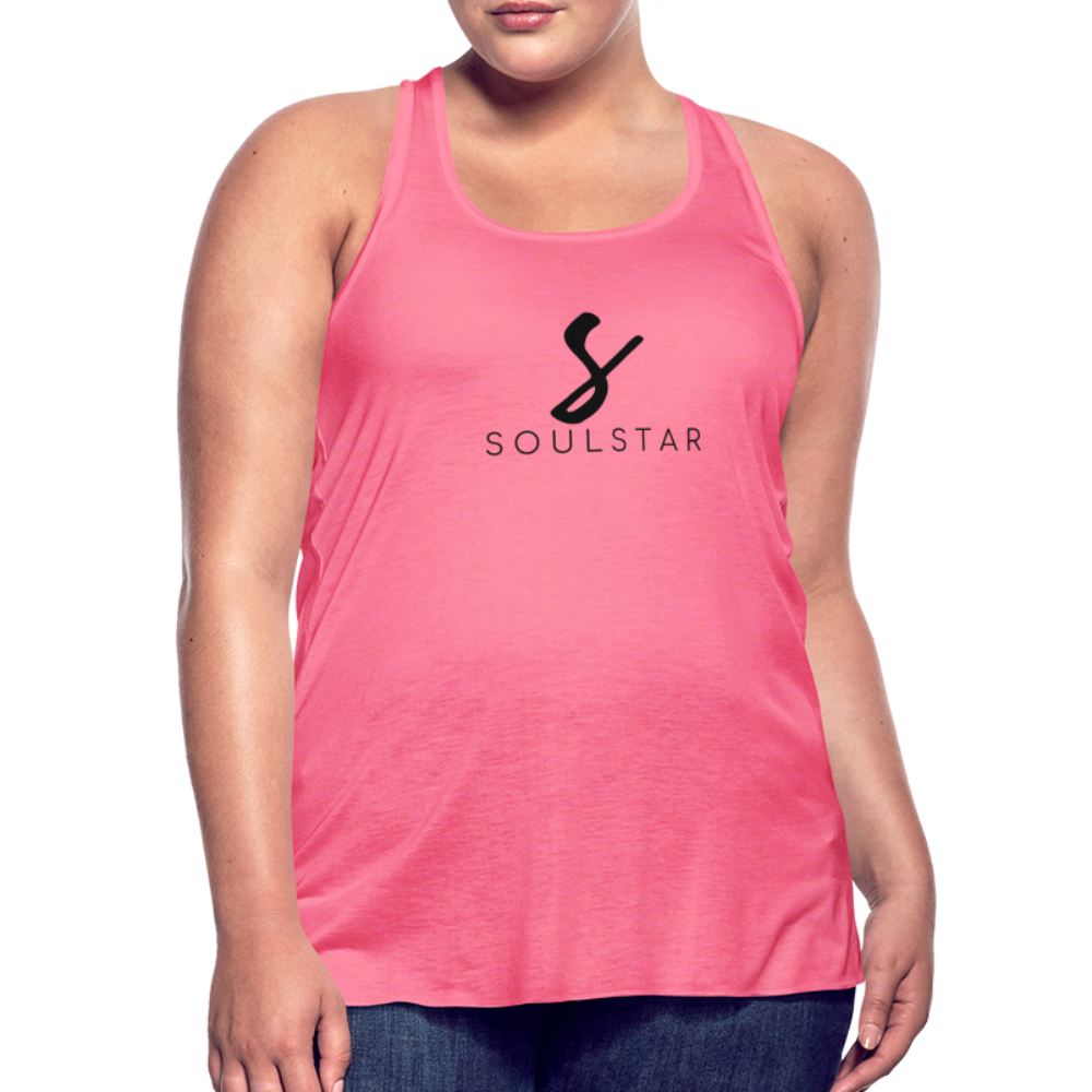 Luxe Soulstar Women's Flowy Tank - neon pink