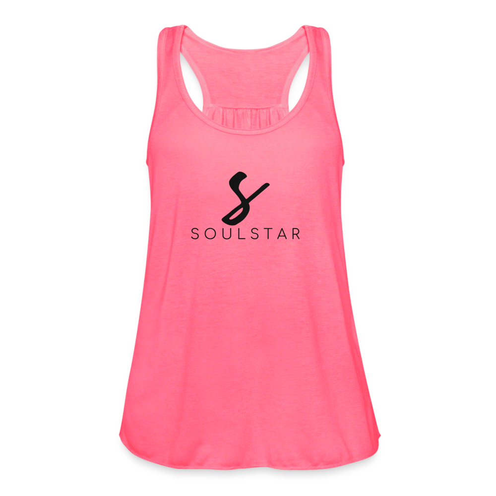 Luxe Soulstar Women's Flowy Tank - neon pink