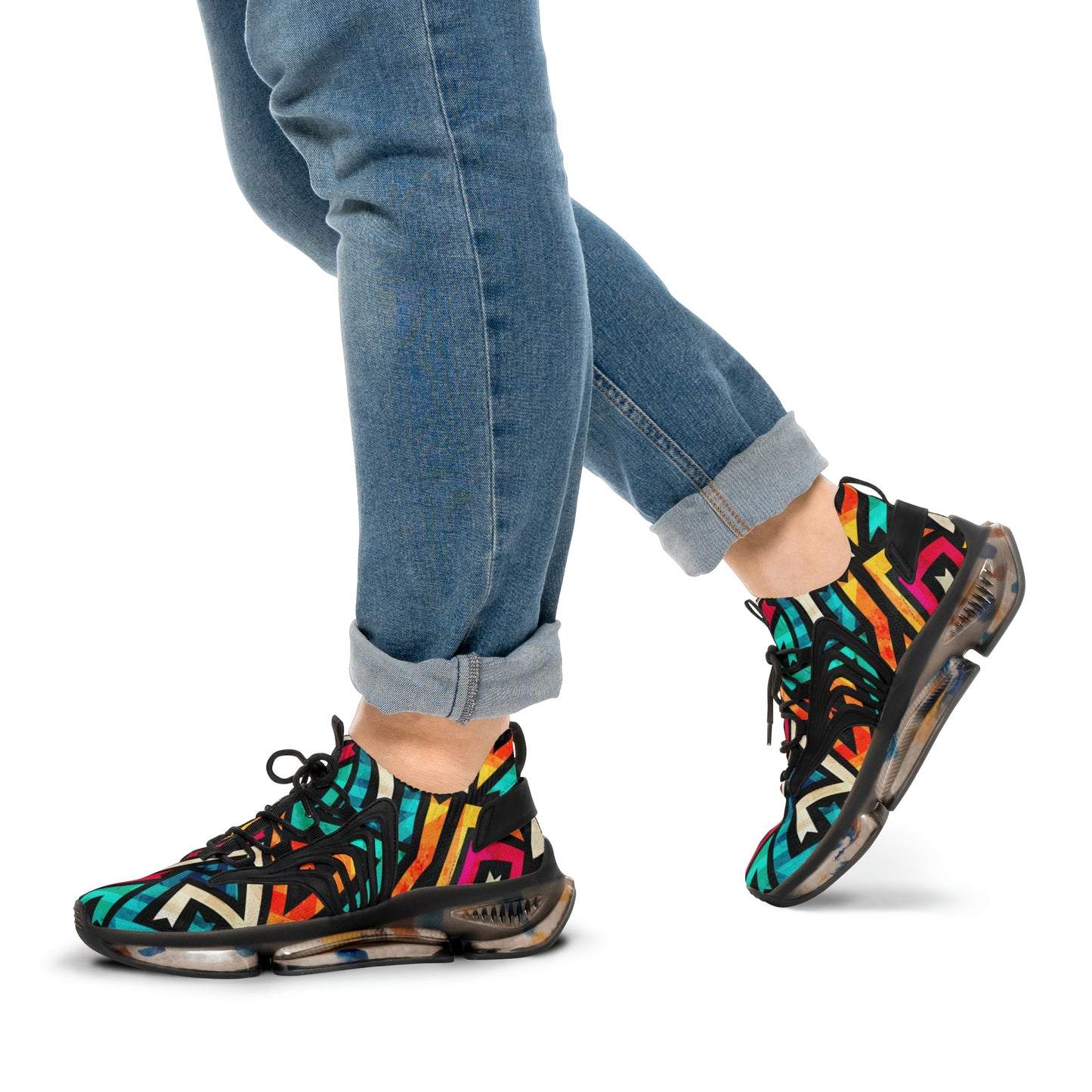 Luxe Soulstar Men's Grunge Mesh Sneakers