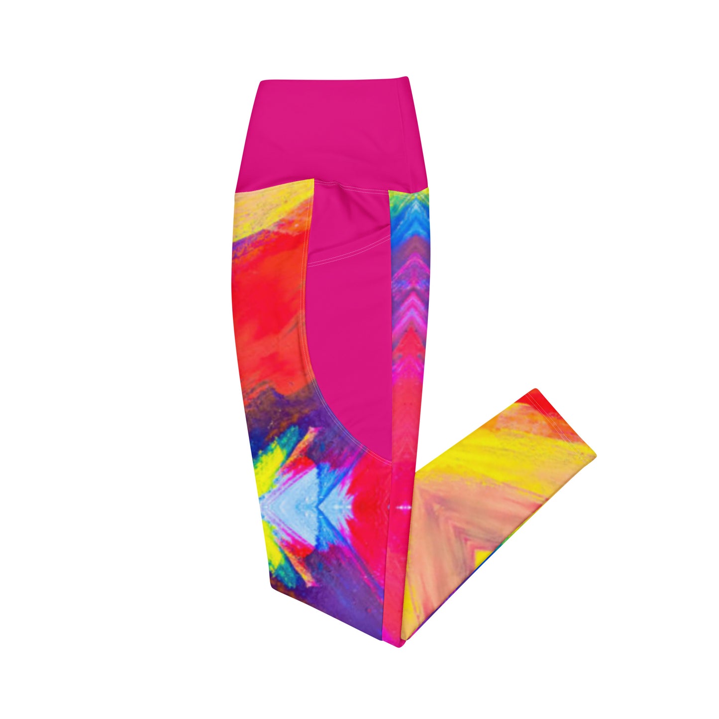 Luxe Soulstar Painted Crossover Leggings