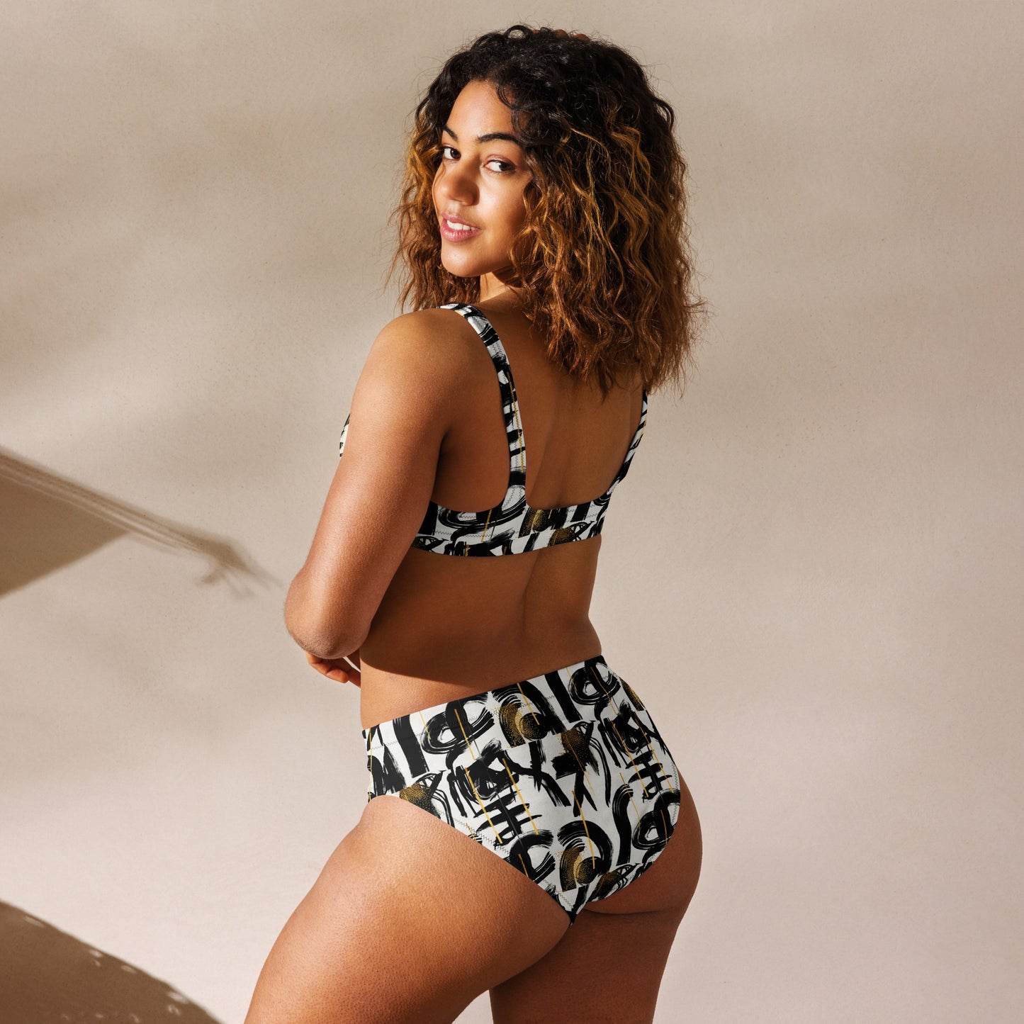 Luxe Soulstar Abstract High-Waisted Bikini