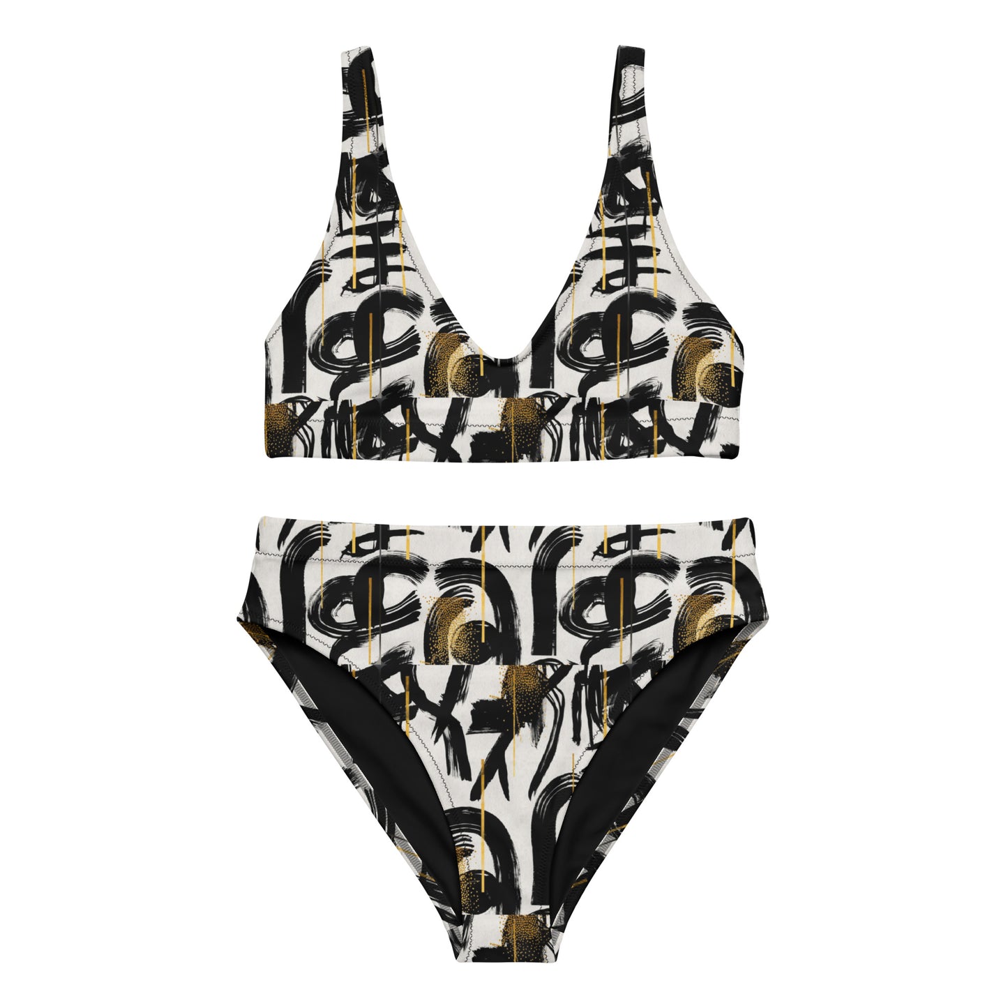 Luxe Soulstar Abstract High-Waisted Bikini