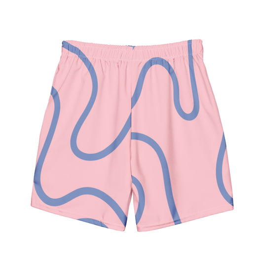 Soulstar 1984 Men's Abstract Line Swim Trunks