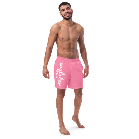 Classic Soulstar 1984 Men's Pink Swim Trunks