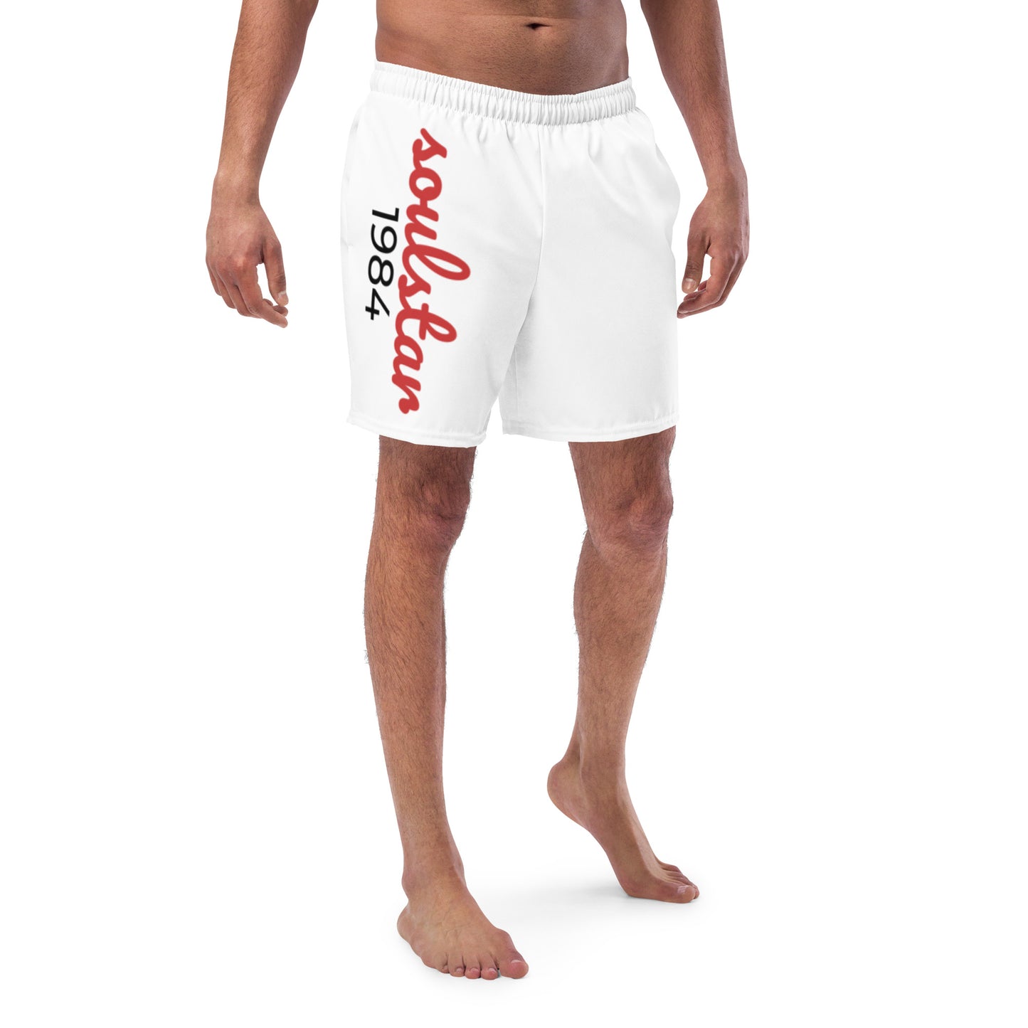 Classic Soulstar 1984 Men's White Swim Trunks