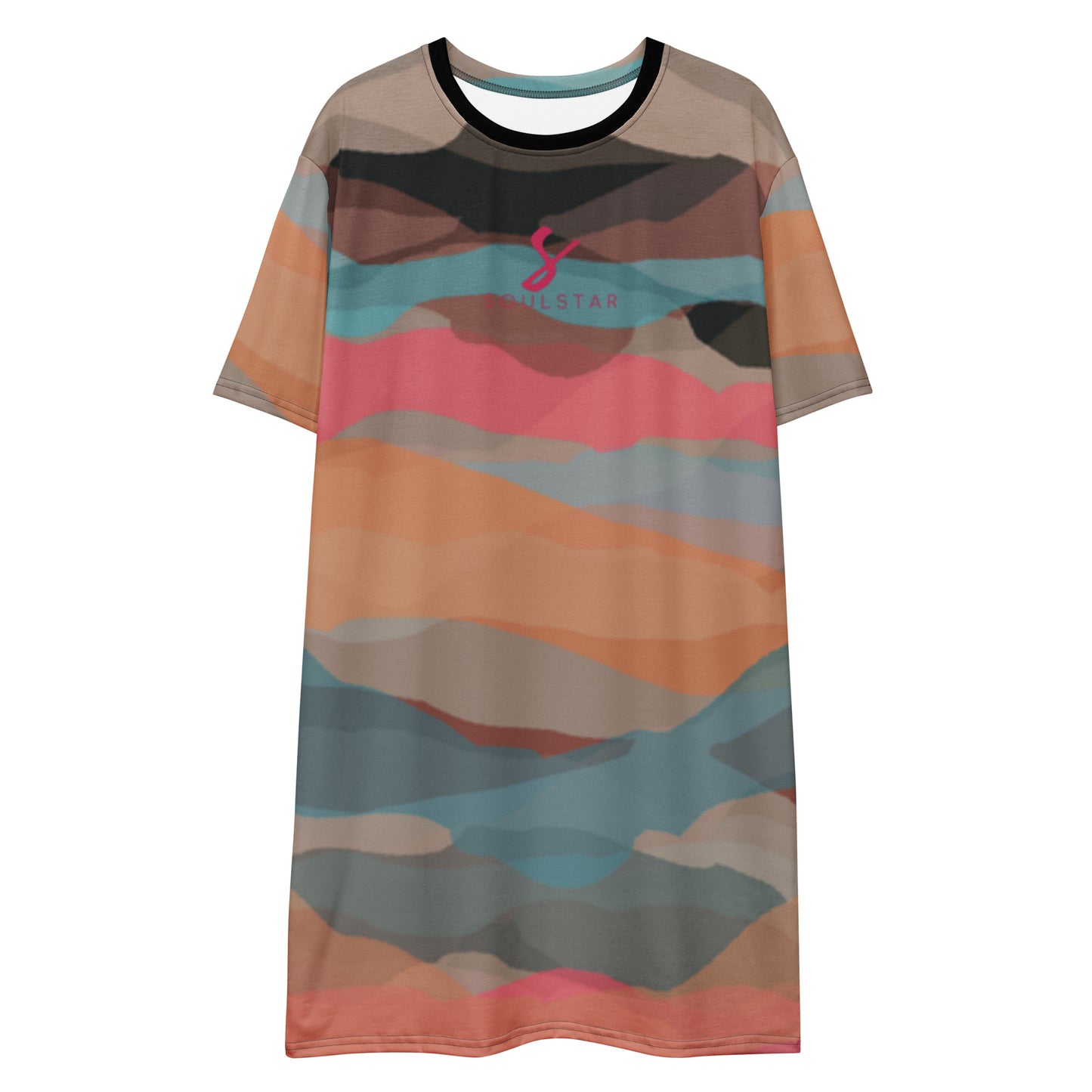Luxe Soulstar Multicolor Camo T-shirt Dress