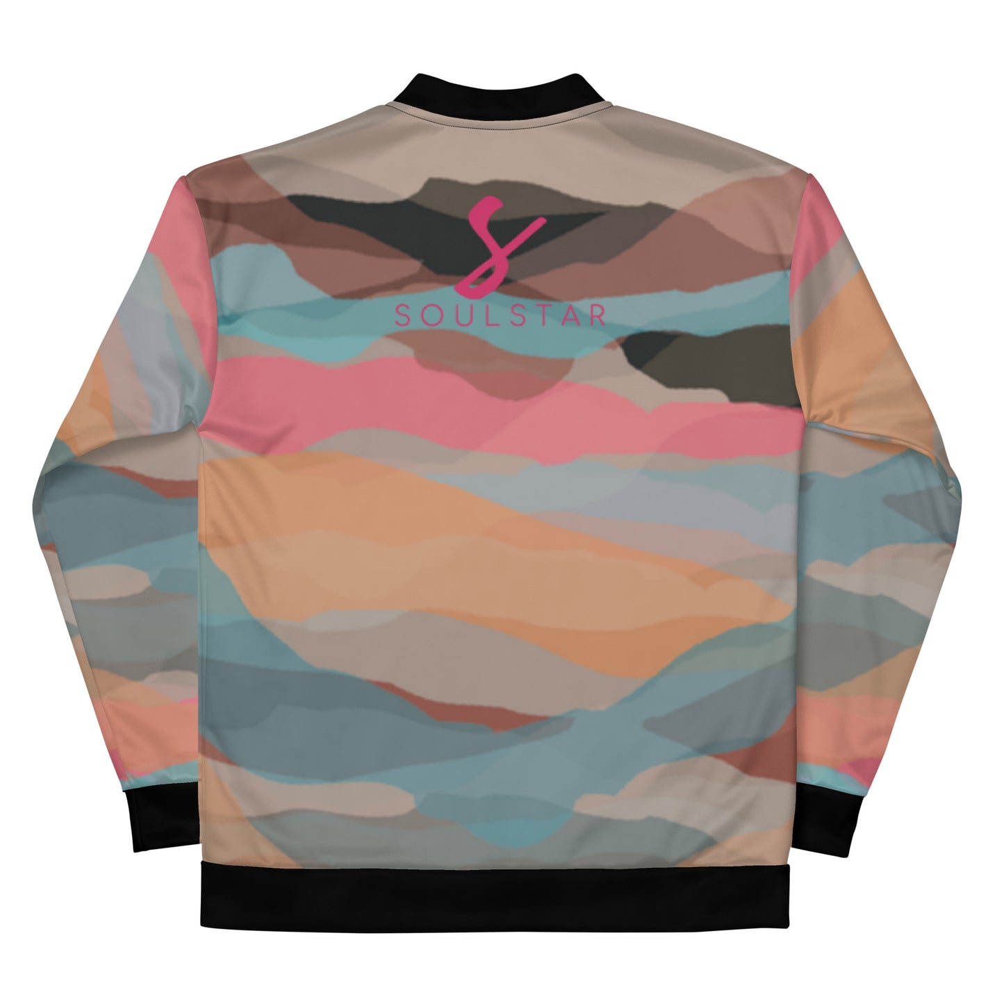 Luxe Soulstar Multicolor Camo Bomber Jacket