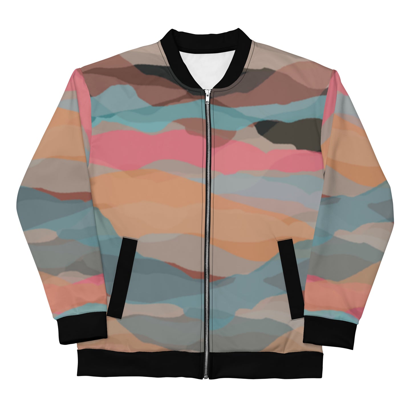 Luxe Soulstar Multicolor Camo Bomber Jacket