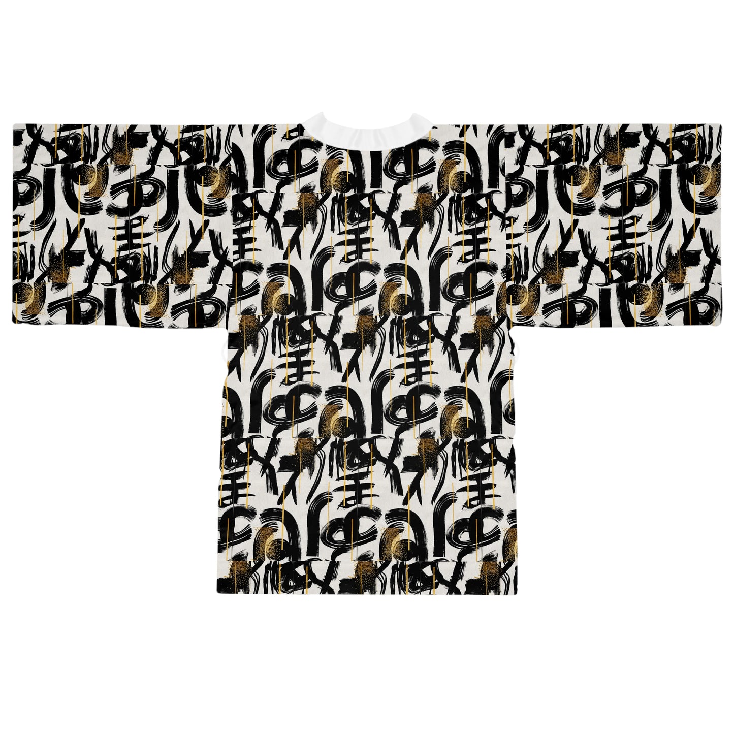 Luxe Soulstar Abstract Kimono Robe
