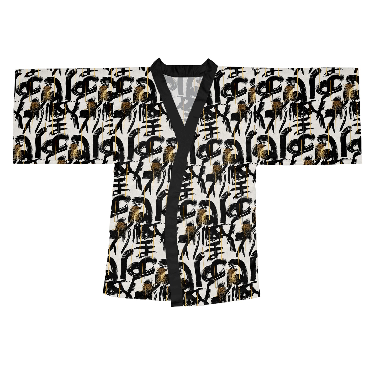 Luxe Soulstar Abstract Kimono Robe
