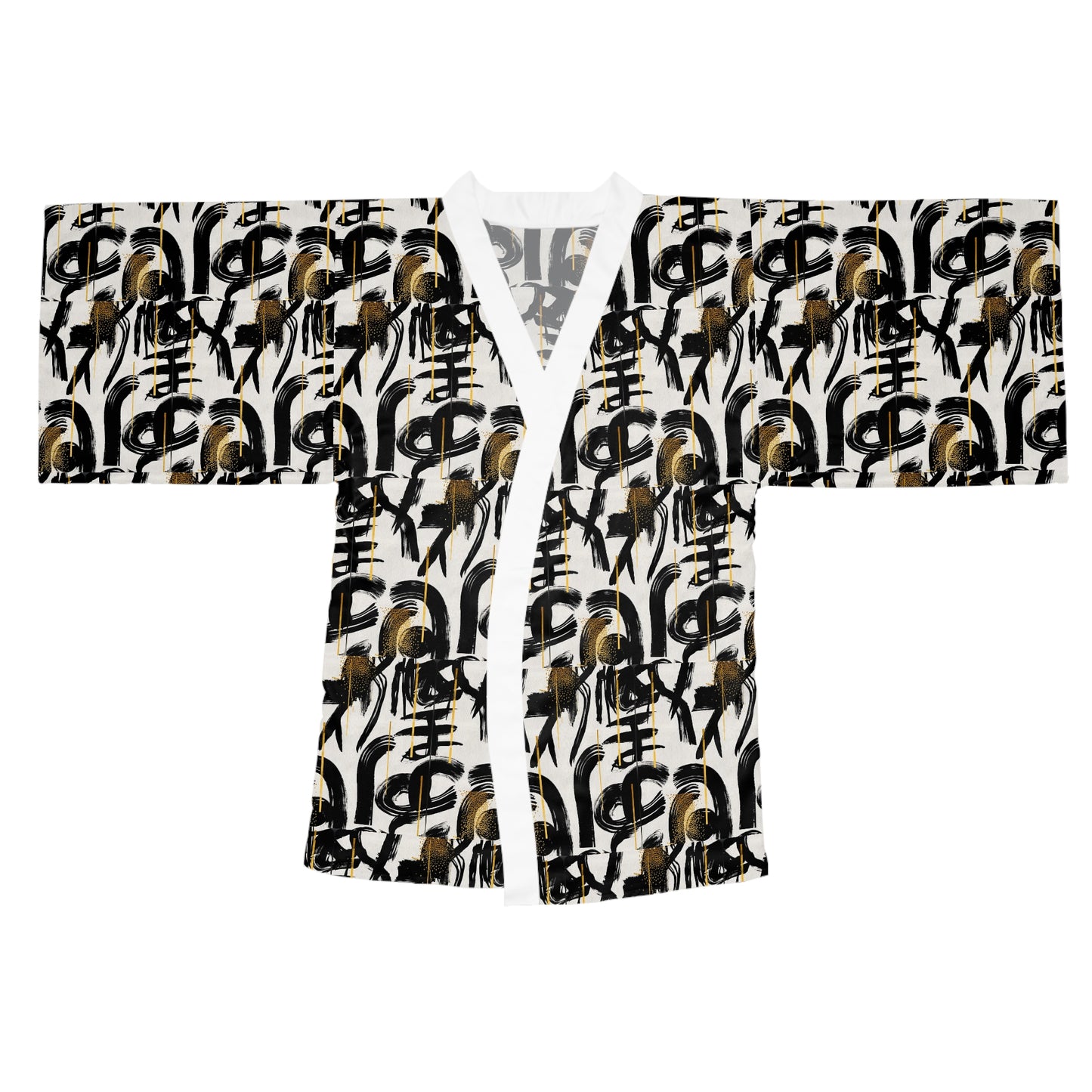 Luxe Soulstar Abstract Kimono Robe