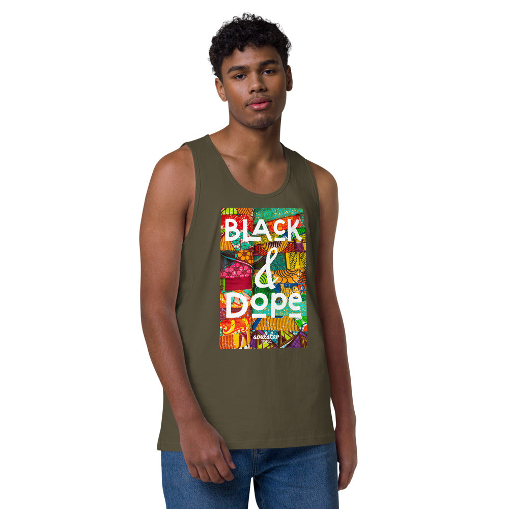 Men’s Black & Dope Premium Tank Top