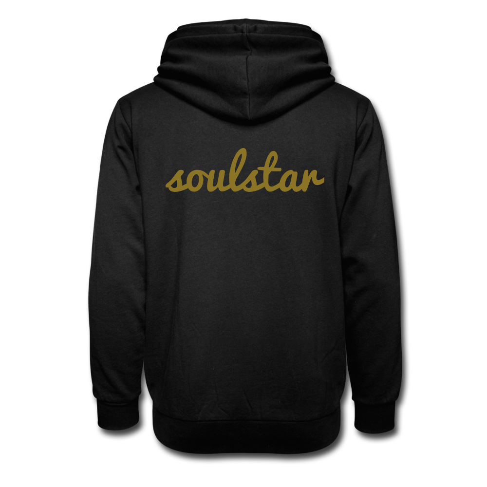 Classic Soulstar Shawl Collar Hoodie - black