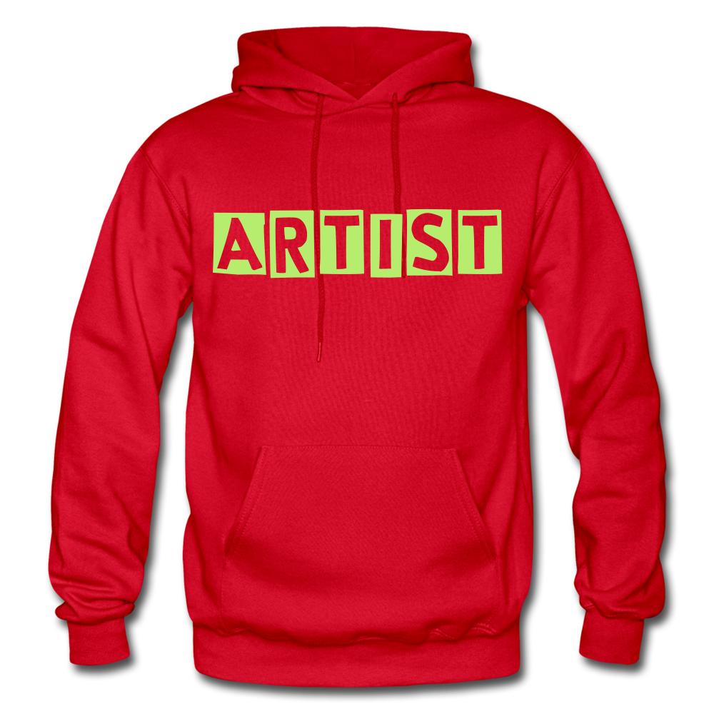 ARTIST Heavy Blend Adult Hoodie - red