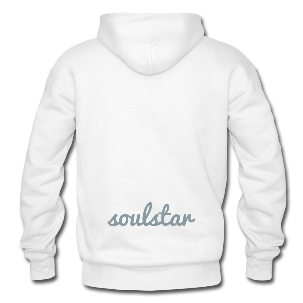 LEADER Heavy Blend Adult Hoodie - white