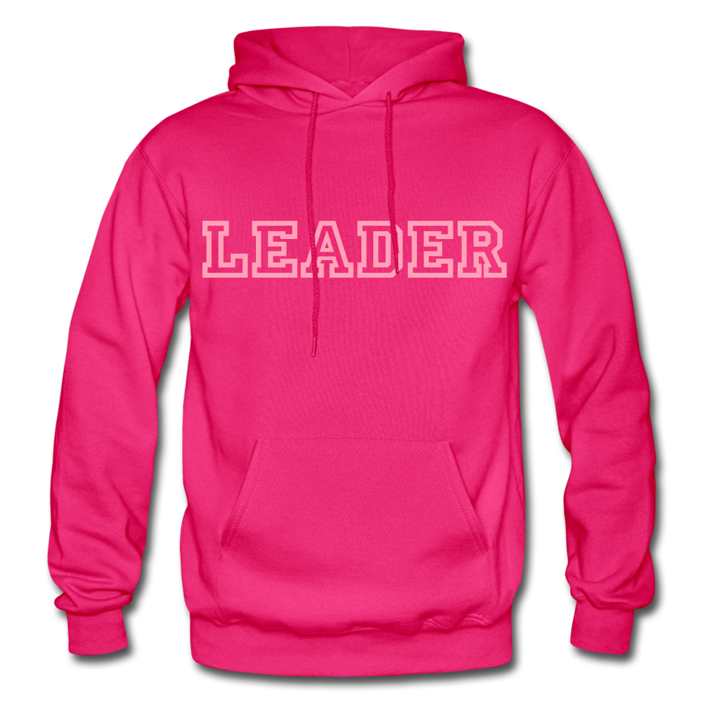 LEADER Heavy Blend Adult Hoodie - fuchsia