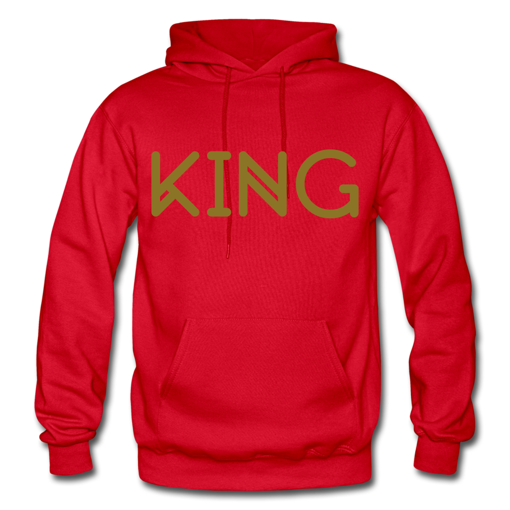 KING Heavy Blend Adult Hoodie - red