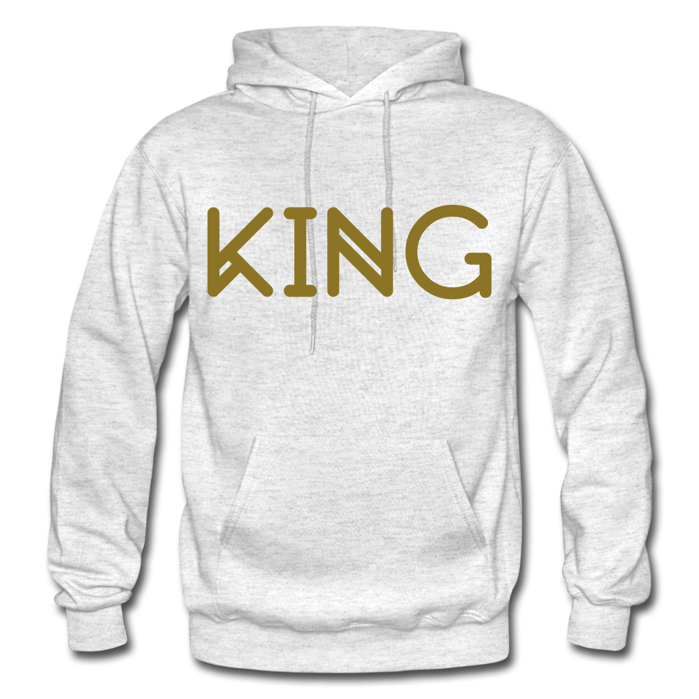 KING Heavy Blend Adult Hoodie - light heather gray