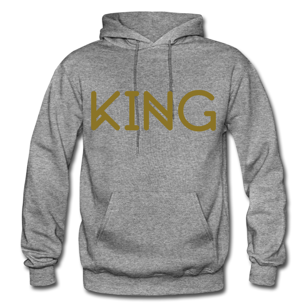 KING Heavy Blend Adult Hoodie - graphite heather