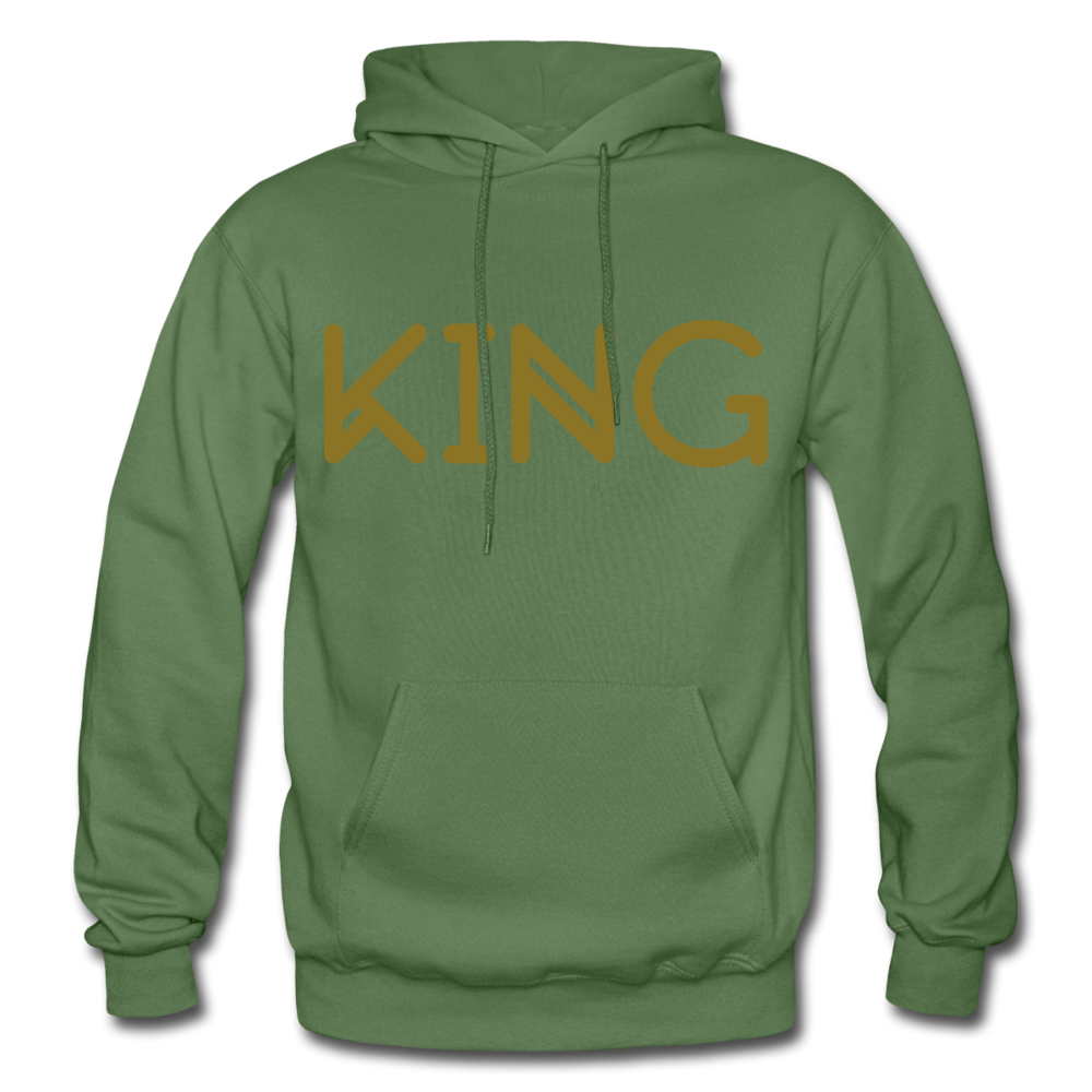 KING Heavy Blend Adult Hoodie - military green