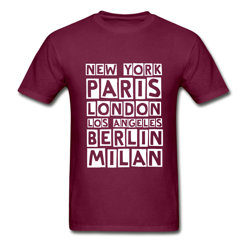 Fashion Capitals Ultra Cotton T-Shirt - burgundy